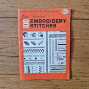 Vintage 100 Embroidery Stitches by Coats & Clarks Booklet